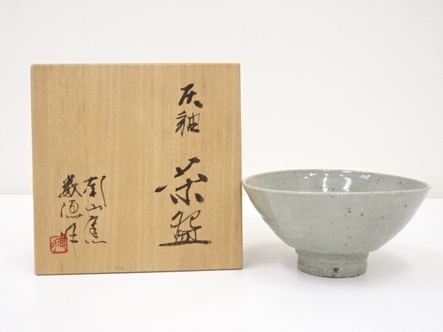 JAPANESE TEA CEREMONY / CHAWAN(TEA BOWL) / ASH GLAZE / ARTISAN WORK